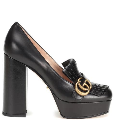 gucci black pumps|gucci black platform heels.